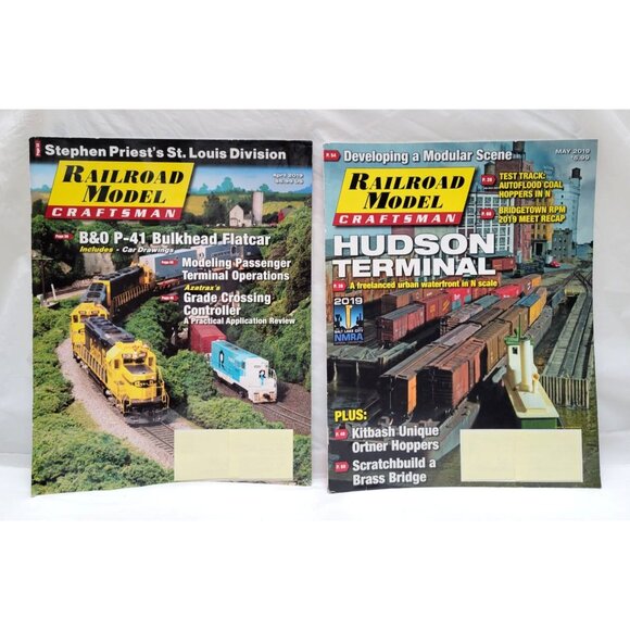 Railroad Model Craftsman Magazine Lot of 4 April 2019 Through July 2019 - Picture 2 of 7